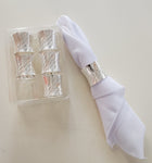 6PC NAPKIN RING-SILVER