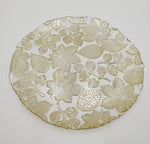 10.75" GLASS PLATE GOLD DESIGN