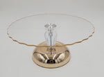 11.5"x5.75" CAKE STAND-GOLD