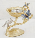 6.75"x7"x6.25" INCENSE BURNER-GOLD-BIRD