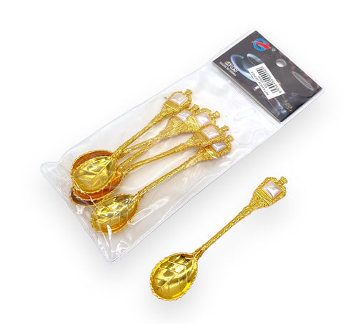 6PC COFFEE SPOON-GOLD