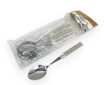 6PC TEA SPOON-SILVER GLITTER