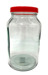 4L GLASS JAR W/LID