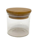 7OZ GLASS JAR W/WOOD LID