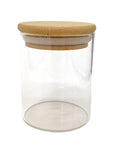 8.5OZ GLASS JAR W/WOOD LID