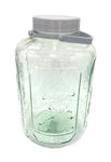 11L GLASS JAR W/LID