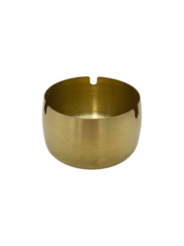 3.25"x1.7" S/S ASHTRAY-ROUND-GOLD