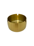 3.5"x2" S/S ASHTRAY-ROUND-GOLD