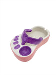 5.25"x3" FLIP FLOP PORCELAIN ASHTRAY