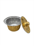 3.5"x2' MINI FOIL PAN W/LID-GOLD