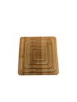 6.5" WOODEN TRIVET-SQUARE