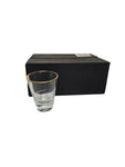 2"x2.5" - 6 PC SHOT GLASS-GOLD RIM