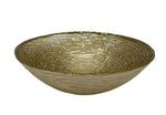 7.5"x4" GLASS BOWL-GOLD