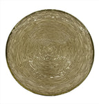 12.5" GLASS PLATE-GOLD