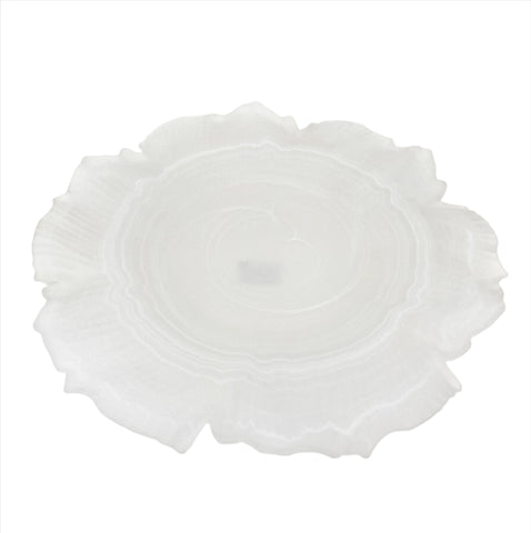 11.75"FROSTED GLASS PLATE-ROUND