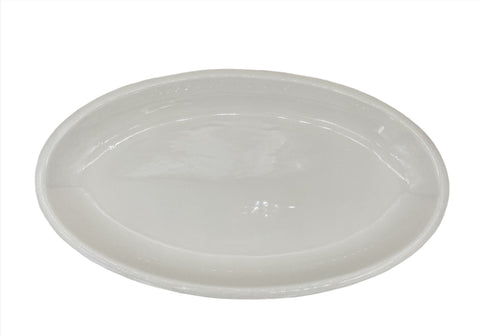 16"x9" OVAL PLATTER-WHITE