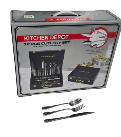 72 PC CUTLERY SET-SILVER