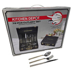 72 PC CUTLERY SET-SILVER/GOLD