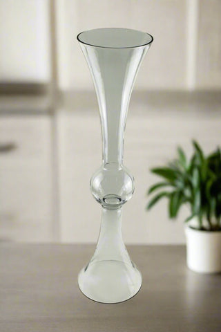 30" TRUMPET GLASS VASE