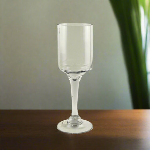 12"x4"  GLASS CANDLE HOLDER/VASE