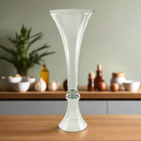 21" TRUMPET GLASS VASE