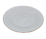 8"OPAL DESSERT PLATE-GOLD RIM