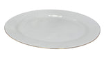 12"x8.75"OPAL PLATTER-GOLD RIM