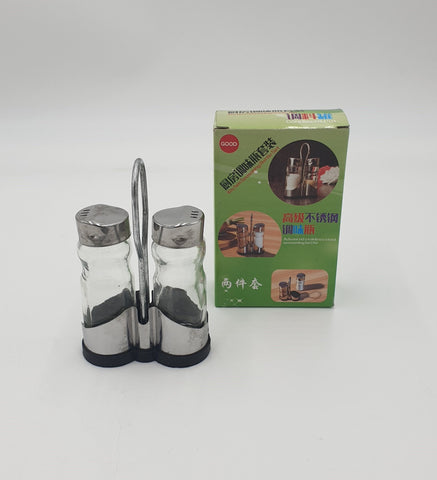 SALT & PEPPER SHAKER W/STAND